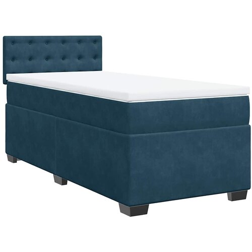 Box spring krevet s madracem plavi 100x200 cm bar&amp;scaron;unasti Slike