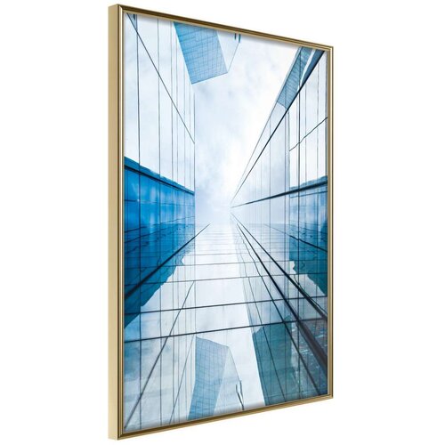  Poster - Steel and Glass (Blue) 20x30 Slike