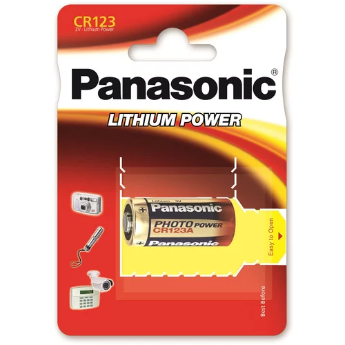 Panasonic baterije CR-123AL/1BP Photo Lithium