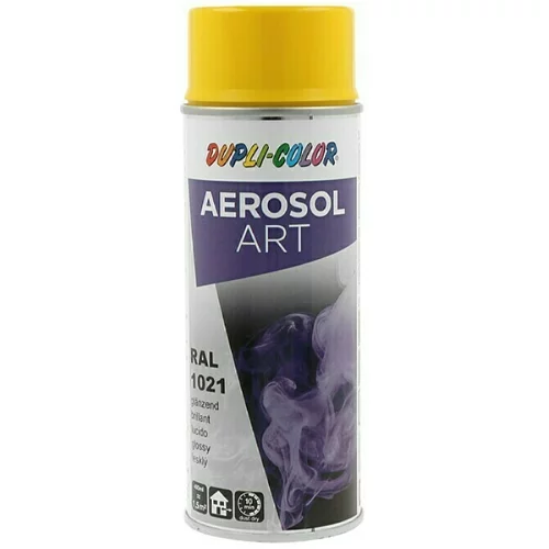 V Lak v spreju DUPLI COLOR Aerosol Art ( RAL 1021, barva: repično rumena, 400 ml)