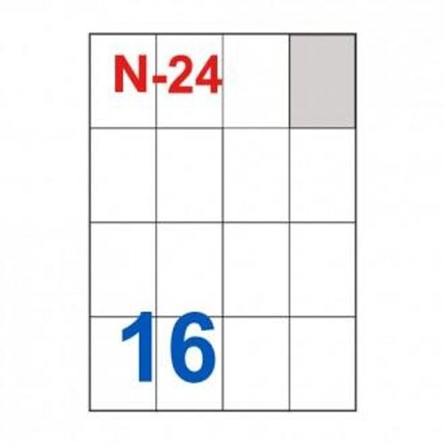 NANO Etikete za laserske i ink-jet pisače , N-24, 52,5x74 mm, 100/1 Cene