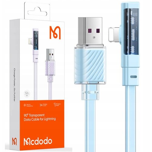 McDodo KOTNI USB STRELA PLO&Scaron;ČATI KABEL 36W ZA IPHONE 13 14 MODRI 2M, (21748125) Cene
