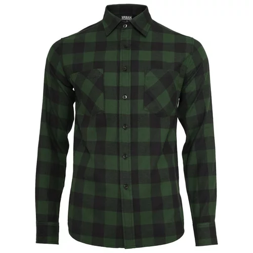 Urban Classics Checked Flanell Shirt blk/forest