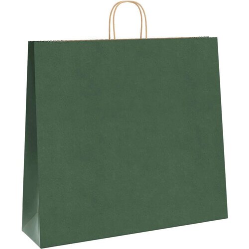  Papirnate vrečke 250 kosov z ročaji zelene barve 54x15x49 cm - - Zelena - 29.4 - 54 x 15 x 49 cm - 2025- Slike