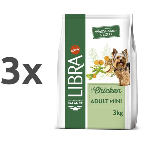 Libra Dog Adult Mini - pi&scaron;čanec 3 x 3 kg Cene