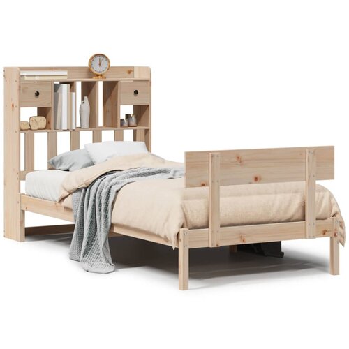 vidaXL Knjižna postelja brez ležišča 90x200 cm trdna borovina, (21607169) Cene