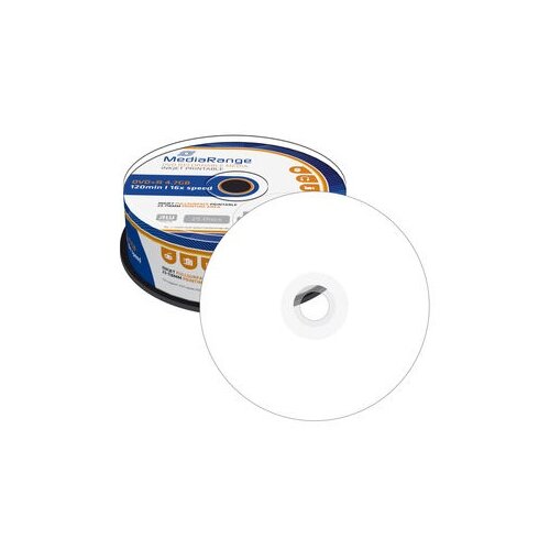Mediarange Germany DVD+R PRINTABLE 4.7GB 16X MR408/CAKE BOX Cene
