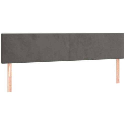  Uzglavlje tamnosivo 180x5x78/88 cm bar&amp;scaron;unasto Slike