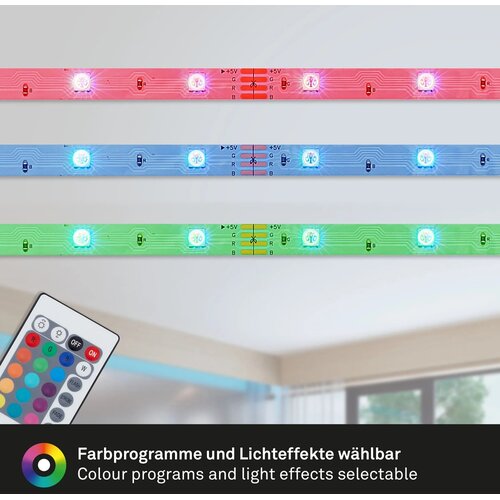 BRILONER Gibljiv LED-trak 5 m samolepilen večbarven Slike