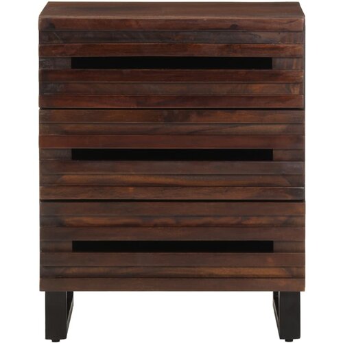 Maison Chic Nočna omarica - Nočna miza rjava 50x34x62 cm trden mangov les, (21687310) Slike
