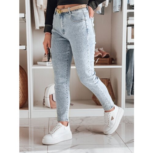 DStreet Spodnie damskie jeansowe slim fit SPARKLI niebieskie Cijene