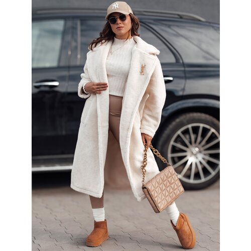 DStreet Women&amp;#039;s winter coat GLAMFUR long fur beige Slike