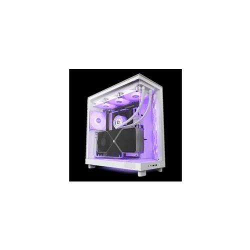 NZXT Kućište za PC H6 FLOW WHITE RGB mini-ITX, Micro-ATX, ATX, Mid-tower, 3x RGB fan