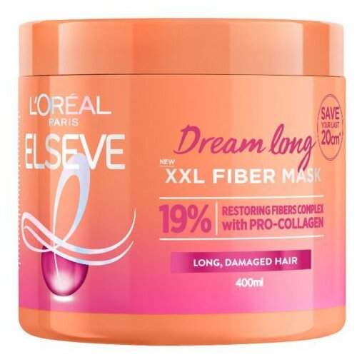 Loreal L'Oréal Paris Elseve Dream Long XXL fiber maska za kosu 400ml Cene