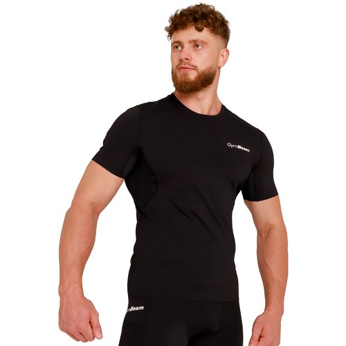 GymBeam Kompresijska majica High Black Slike