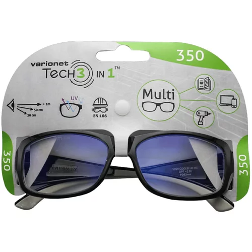 3 Zaščitna dioptrijska očala Varionet Tech 3 v 1 (dioptrija: +3.5)