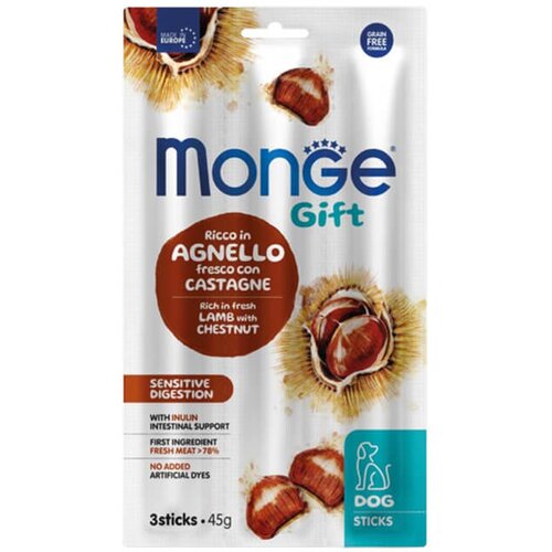 Monge gift sensitive digestion lamb - štapići sa jagnjetinom i kestenom (45g) Cene