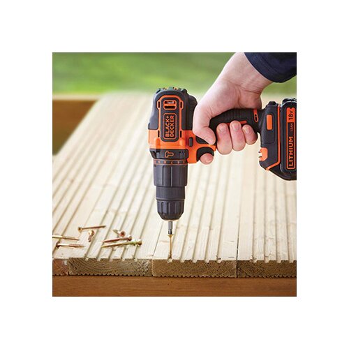 Black &amp;amp; Decker Akumulatorski vrtalnik BDCHD18KB, 18 V 400mA Slike