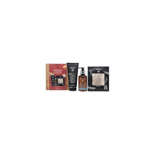 Apivita Set Crystal clear Black detox gel + Maska za lice + Tonik Slike