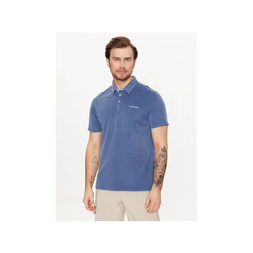 Columbia Polo majica Melson Point 1772721 Modra Regular Fit