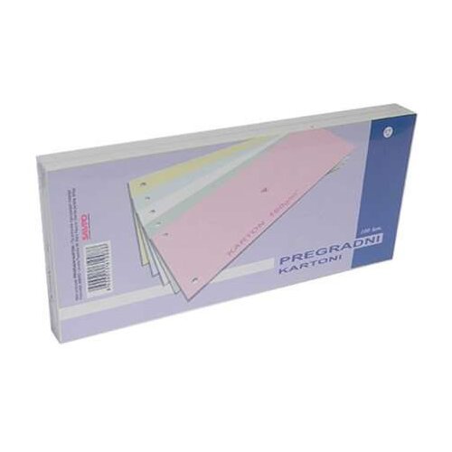Savpo Pregradni karton skr 240x105mm 170g 1/100 zeleni intezivni Cene