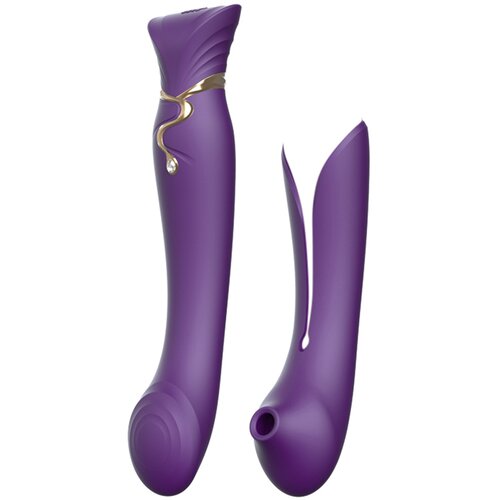 Zalo queen pulsewave vibrator twilight purple Cene
