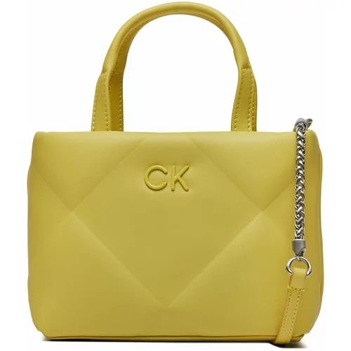 Calvin Klein Ročna torba Re-Lock Quilt Tote Mini K60K611340 Citrus ZAV