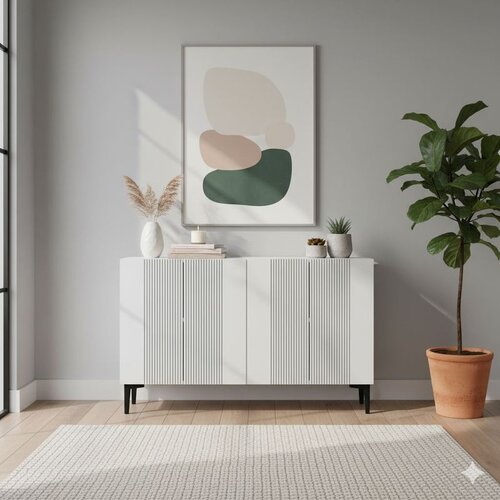 Hanah home Komoda s ladicama, 120x75x32cm, Bijela Cene