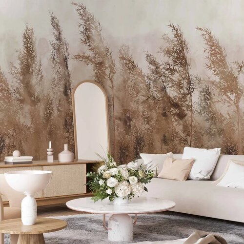  Foto tapeta - Tall Grasses - Brown 196x140 Cijene