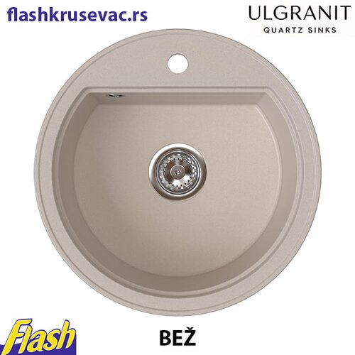 Ulgran granitna sudopera usadna okrugla crna &ndash; ulgran &ndash; U-405 &ndash; (5 boja) bež Cene