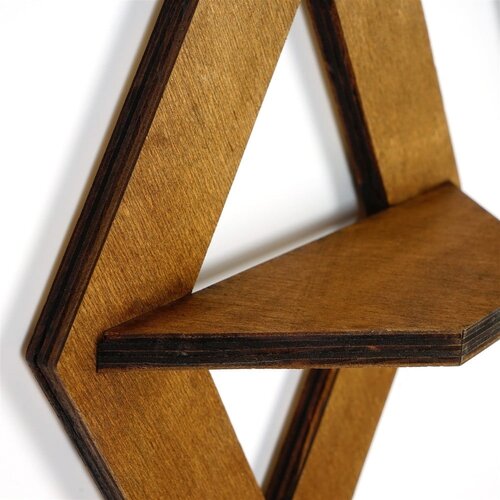 Kalune Design Raf260 walnut wall shelf Slike