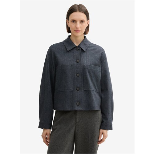 Tom Tailor Dark blue women's outer shirt - Women's Slike