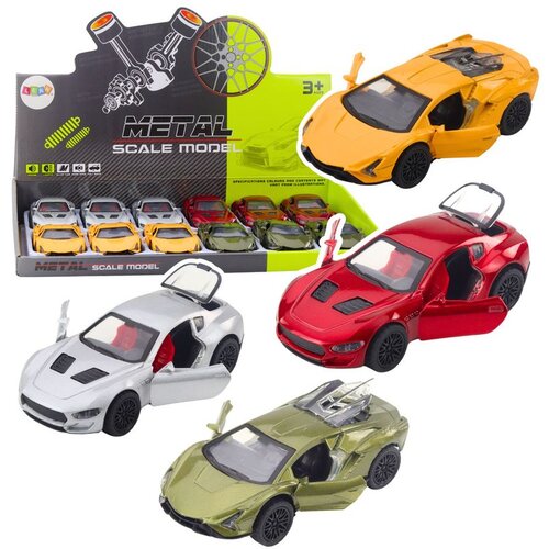 Metalni sportski automobil s motoriziranim svjetlima, miks zvukova Slike