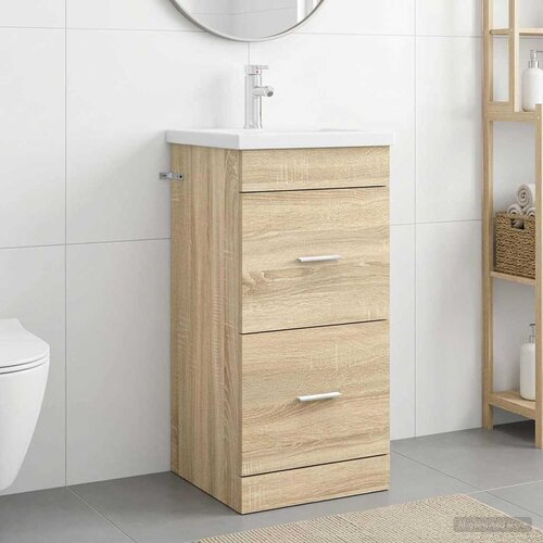  Kupaonski umivaonik s sudoperom Hrast sonoma 42 x 40 x 84,5 cm Cijene