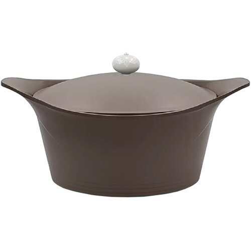 Cookut Kozica s pokrovom Incredible Cocotte Mocha 24cm / rjavo-siva / aluminij, (20828751) Cene