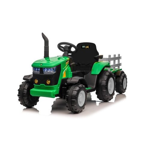 Premium Stil Dečiji Traktor na Akumulator Sa Prikolicom Zeleni ( 12616 ) Cene
