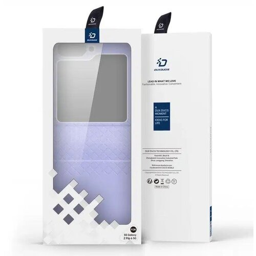 Dux ducis Samsung Galaxy Z Flip6 Bril Flip Case maska - Ljubičasta Slike