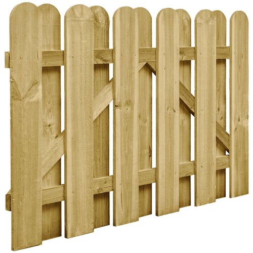 VidaXL Vrtna vrata 100 x 75 cm Trdna borovina Zelena, (5000301699) Slike