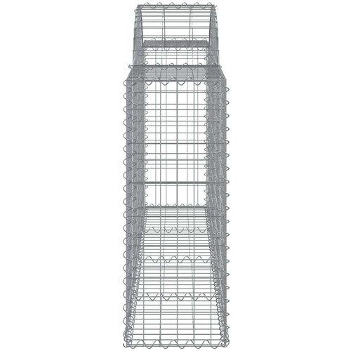 Lučne gabionske ko&amp;scaron;are 12 kom 200x30x80/100cm pocinčano željezo Slike