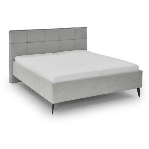 Meise Möbel Svetlo siva zakonska postelja s prostorom za shranjevanje z letvenim dnom 180x200 cm Paulo – Cene