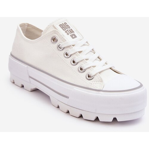 Big Star Fabric Sneakers LL274150 White Cene