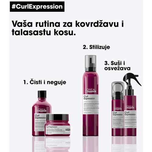 L&amp;acute;Or&amp;eacute;al Paris Serie Expert Curl Expression čistilni &amp;scaron;ampon za valovite in kodraste lase 300 ml Slike