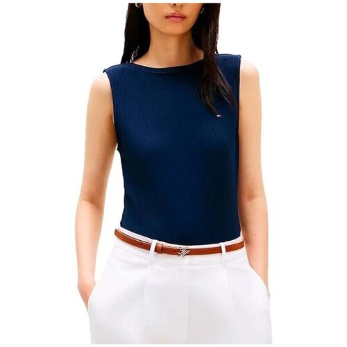 Tommy Hilfiger Majice brez rokavov WW0WW47807 Modra Cene