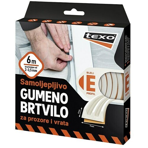 Texo Traka za brtvljenje (Bijele boje, D x Š: 6 m x 9 mm, Širine otvora 2 - 3,5 mm) Cijene