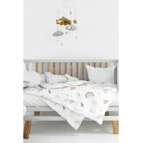 Mijolnir Bijela dječja posteljina za dječji krevetić od renforce pamuka 100x150 cm Abc &amp;ndash; Slike