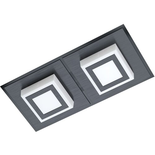 Eglo Masiano 1 zidna/stropna/2, led, 2x3,3w, 2x340lm, crna/aluminij/čelik Slike