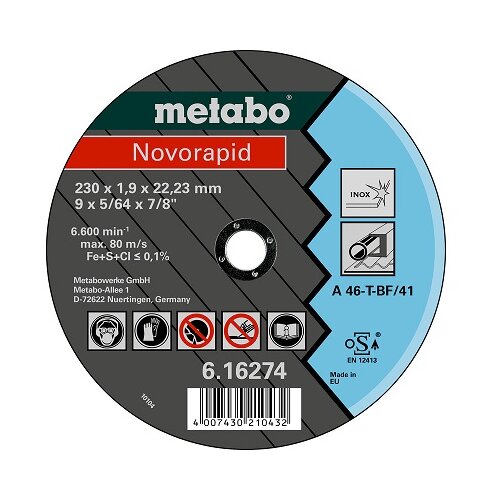 Metabo Rezna ploča, 230x1.9x22.23, Inox Slike