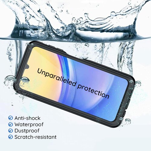 ShellBox Vodootporna IP68 360&amp;deg; MagSafe maska za iPhone 15 Plus &amp;ndash; Crna Slike