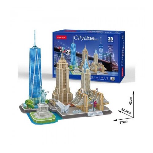 Cubicfun KUBIČNA ZABAVA Slagalica 3D gradska linija New York City Cijene