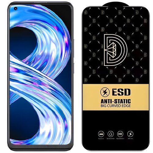 IZMAEL.eu Diamond antistatično kaljeno steklo za Realme 8 4G - Črna Cene